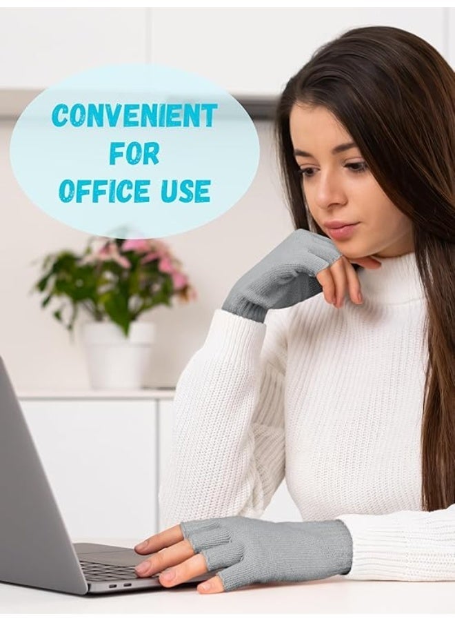 ChicAbode 2 مجموعات من السيدات والرجال قفازات الشتاء الدافئة محبوك بإحكام سميكة قفازات امتداد قوي للرجال والنساء قفازات الكبار العالمي - Image 5